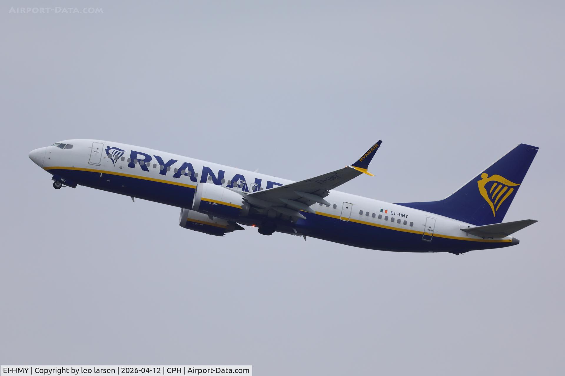 EI-HMY, 2022 Boeing 737-8-200 MAX C/N 65897, Copenhagen 12.4.2026