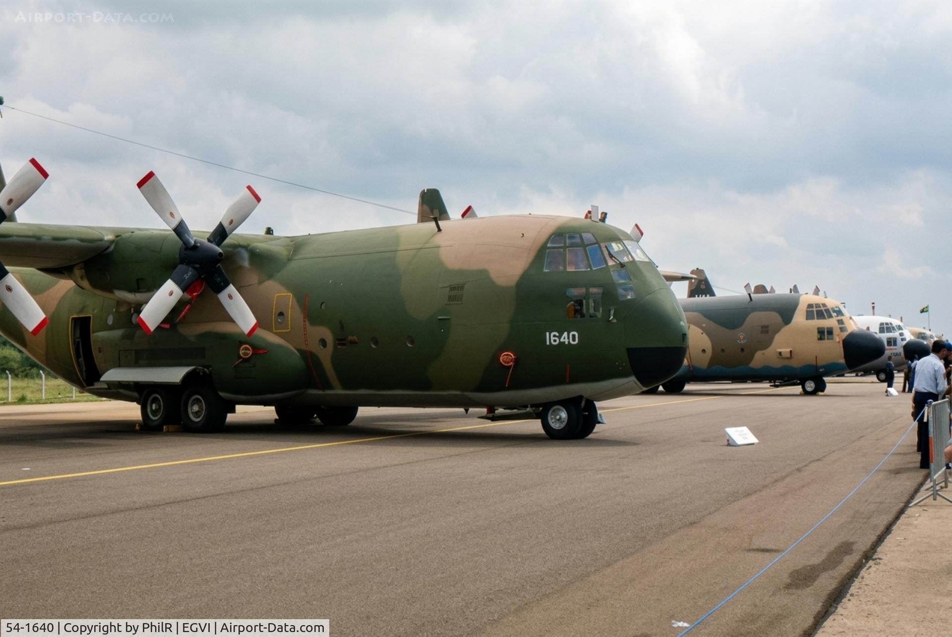 54-1640, 1954 Lockheed C-130A Hercules C/N 182-3027, 54-1640 1954 Lockheed C-130B Hercules USAF IAT 06.79.jpg
