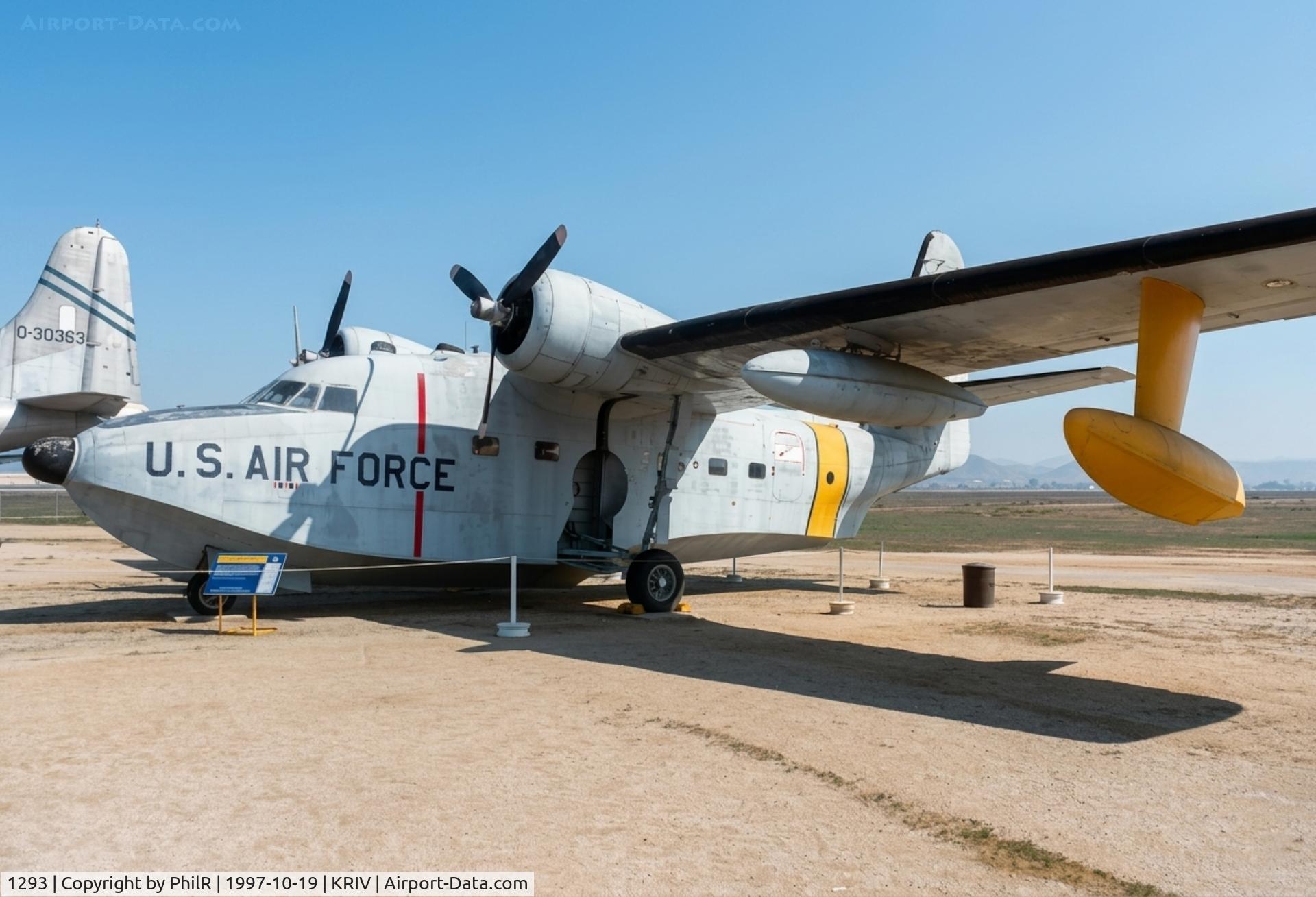 1293, Grumman HU-16E Albatross C/N G-370, 1293 (USCG serial) Grumman HU-16E Albatross USAF March AFB Museum 