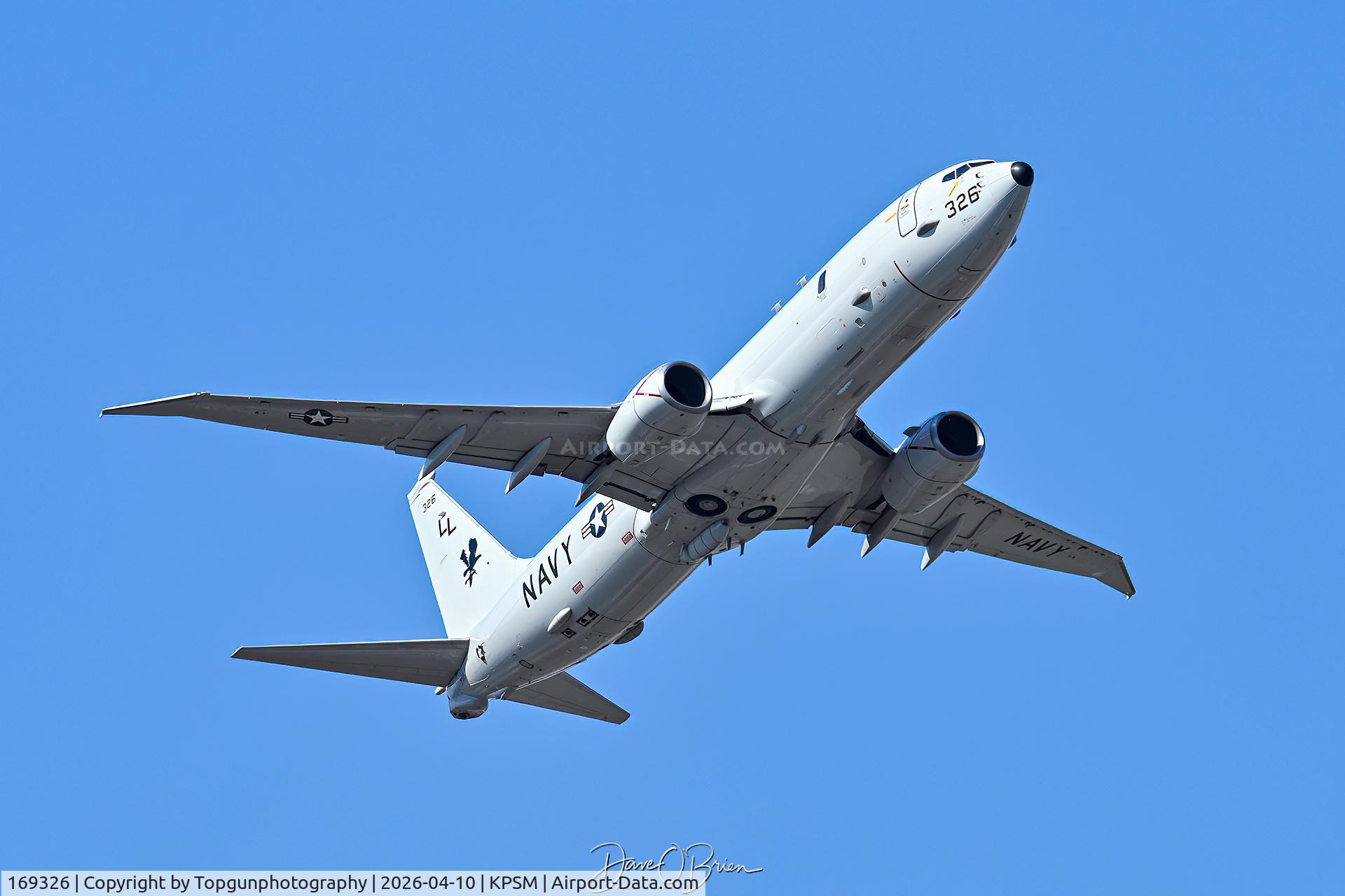 169326, Boeing P-8A C/N 62298/6160, NEPTUNE28 heads back to NAS Jacksonville