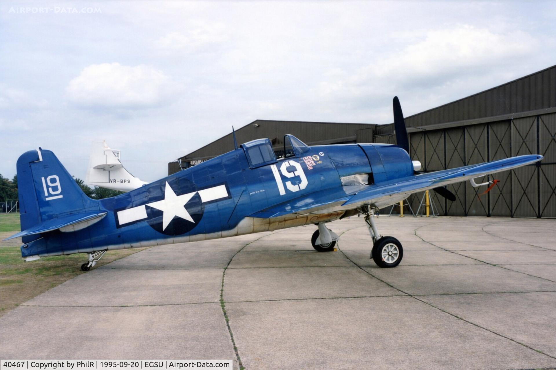 40467, Grumman F6F-3 Hellcat C/N A-1733, 40467 (G-BTCC) 1943 Grumman F-6F Hellcat USN Duxford
