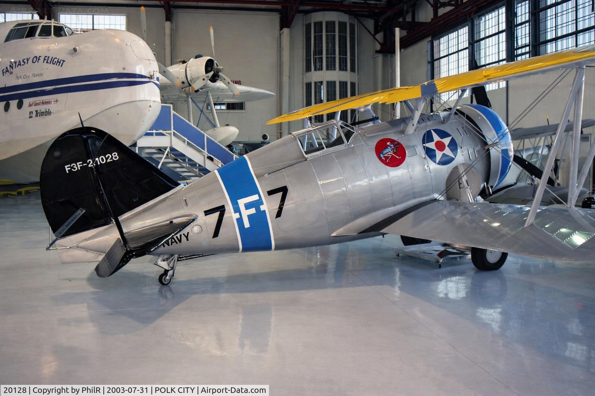 40467, Grumman F6F-3 Hellcat C/N A-1733, 20128 1938 Grumman F3F-2 USN Fantasy of Flight Polk City
