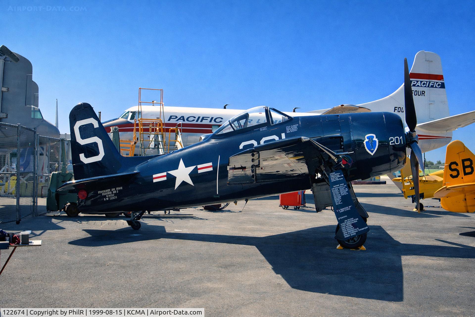 122674, 1948 Grumman F8F-2 (G58) Bearcat C/N D.1227, 122674 (N7825C) 1948 Grumman F-8F-2 Bearcat USMC Conf AF California Wing Camarillo 