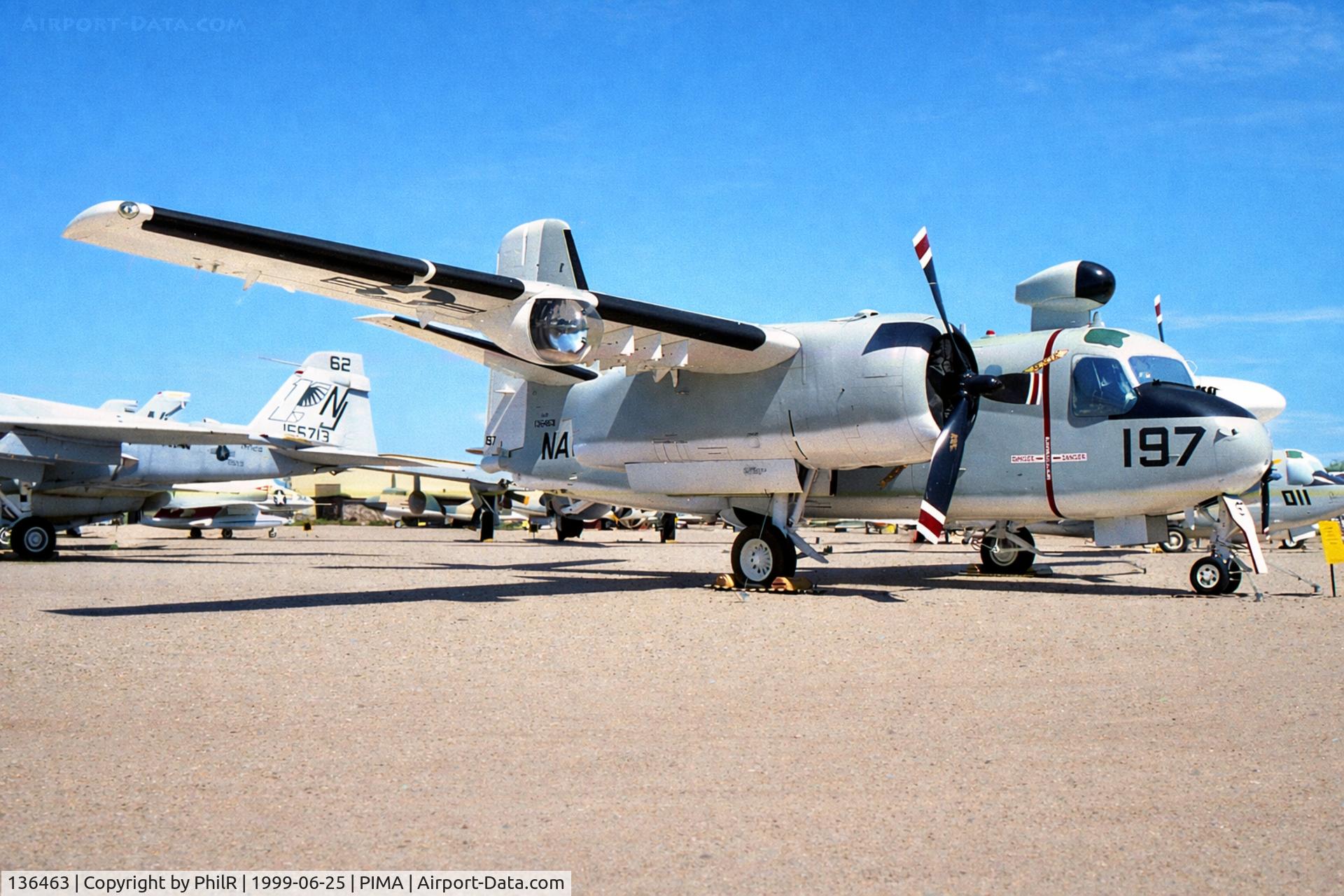 141824, Grumman F11F-1 Tiger C/N 141, 136463 Grumman Tracker S-2F USN Pima 