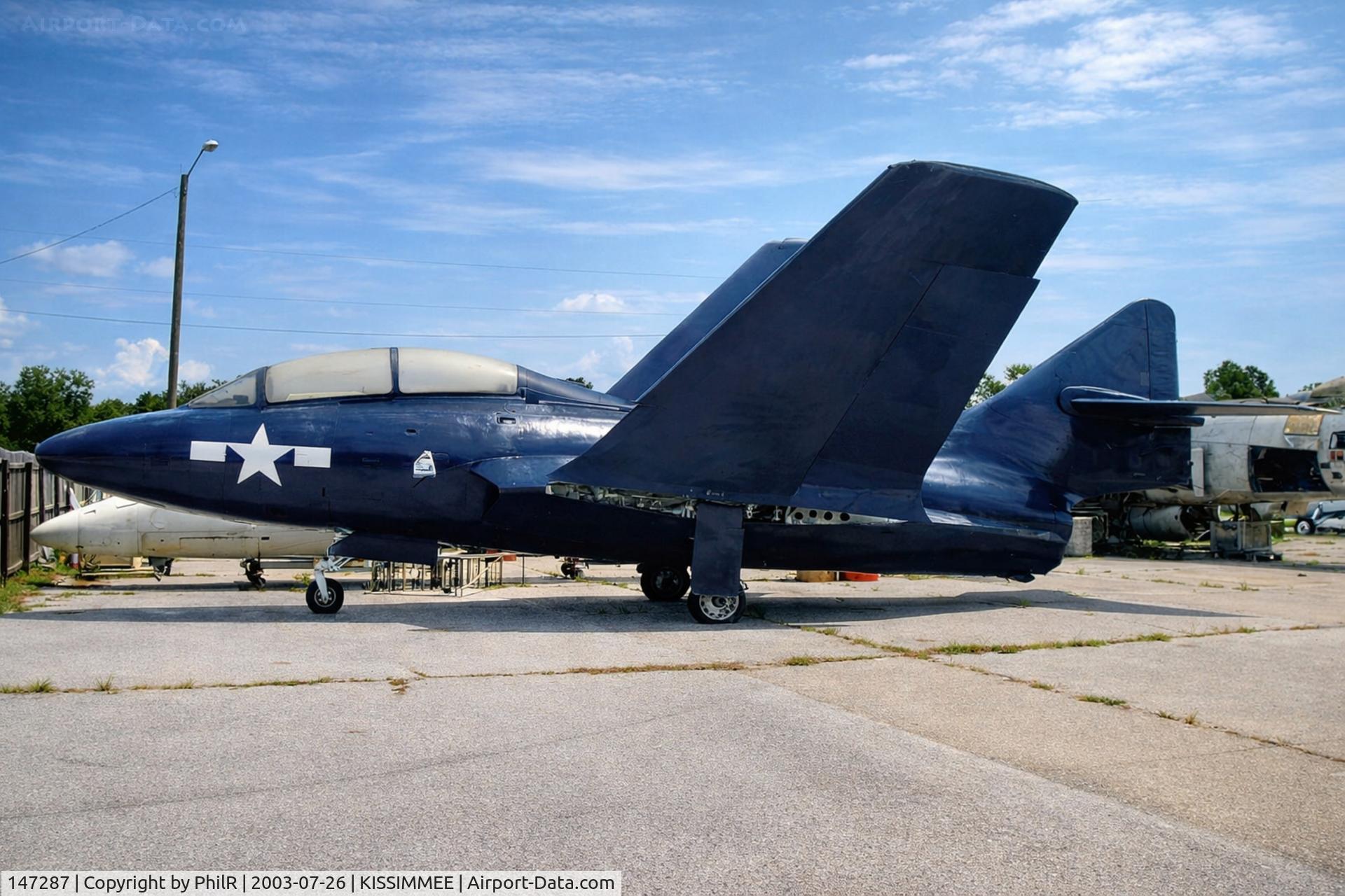 136534, 1957 Grumman US-2B Tracker (G89) C/N 443, 147287 Grumman F9F Cougar USN Reilly's Aviation Kissimmee 
