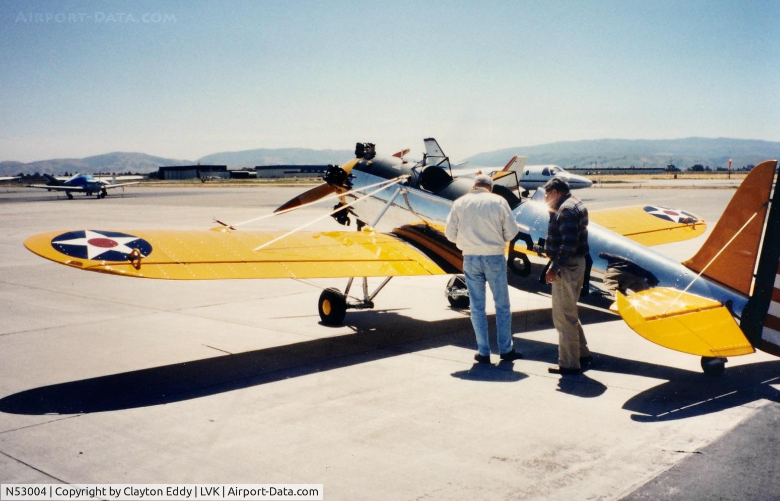 N53004, 1942 Ryan Aeronautical ST3KR C/N 1888, Livermore airport in California 1990's