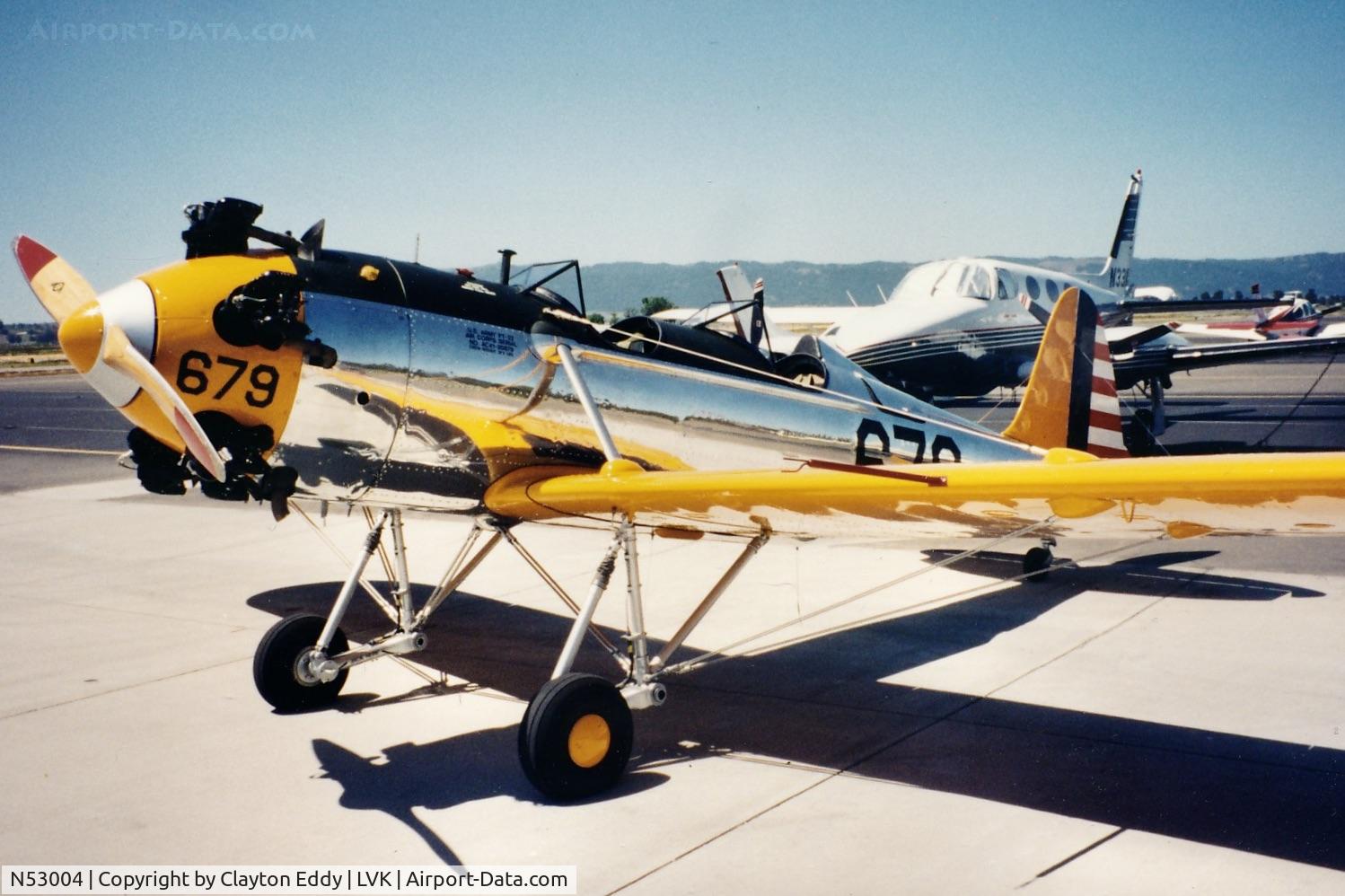 N53004, 1942 Ryan Aeronautical ST3KR C/N 1888, Livermore airport in California 1990's