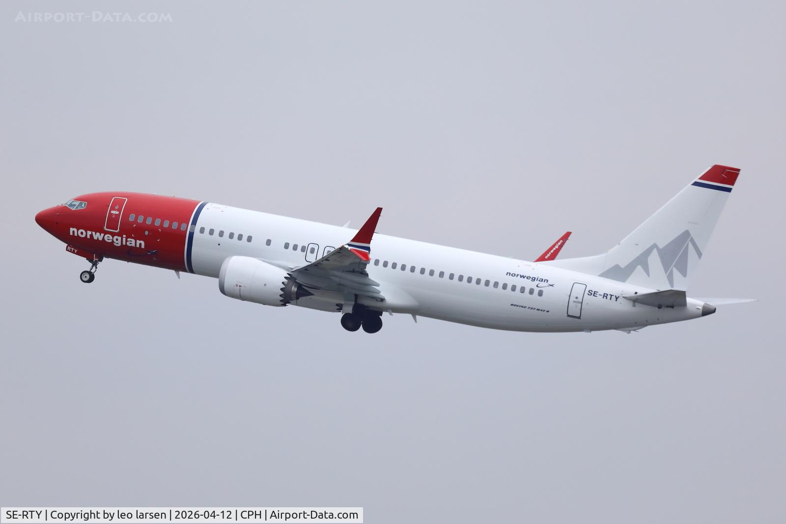 SE-RTY, 2025 Boeing 737-8MAX C/N 62921, Copenhagen 12.4.2026