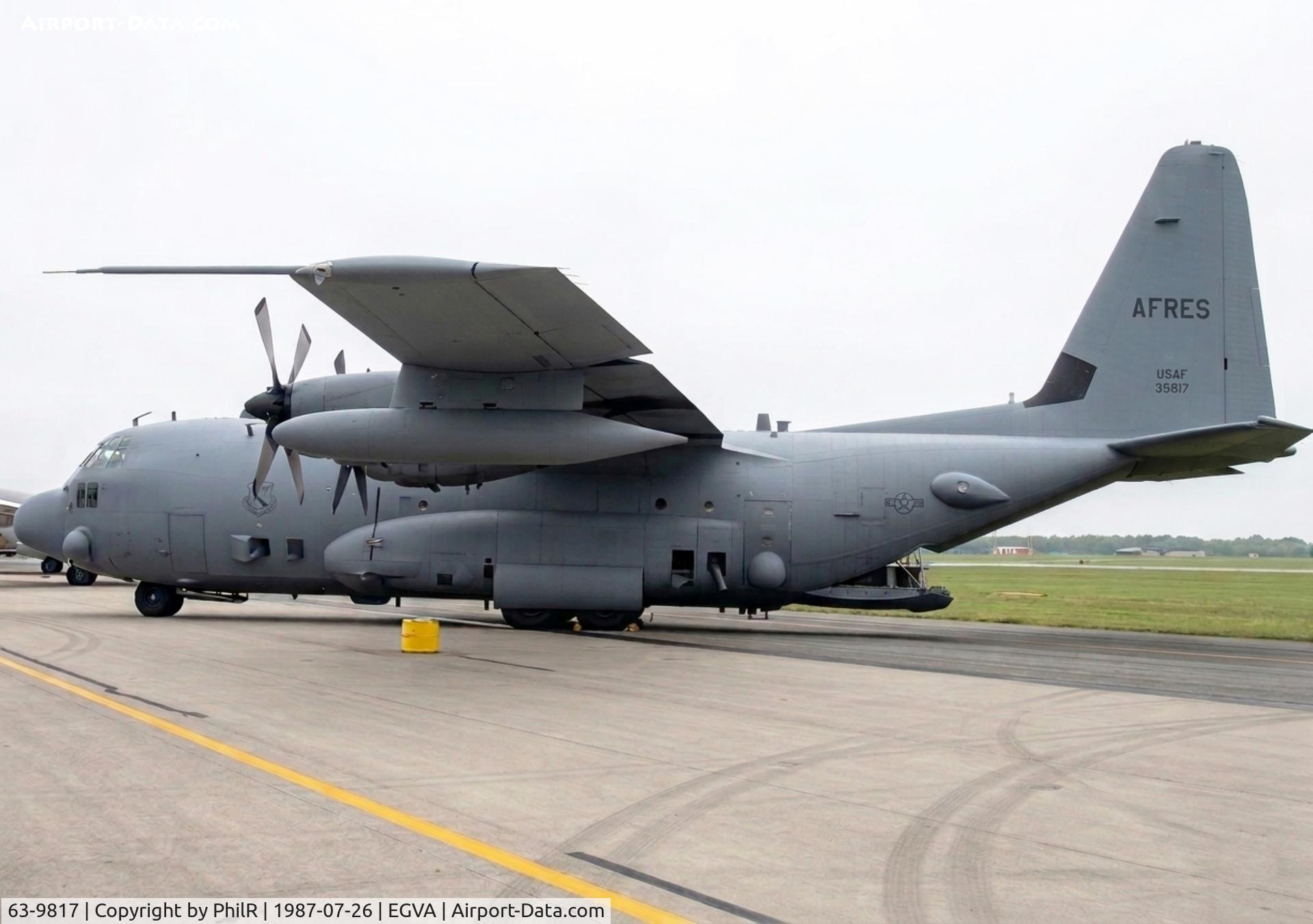 63-9817, Lockheed EC-130E Hercules C/N 382-3978, 63-9817 1963 Lockheed C-130E Hercules USAF IAT 