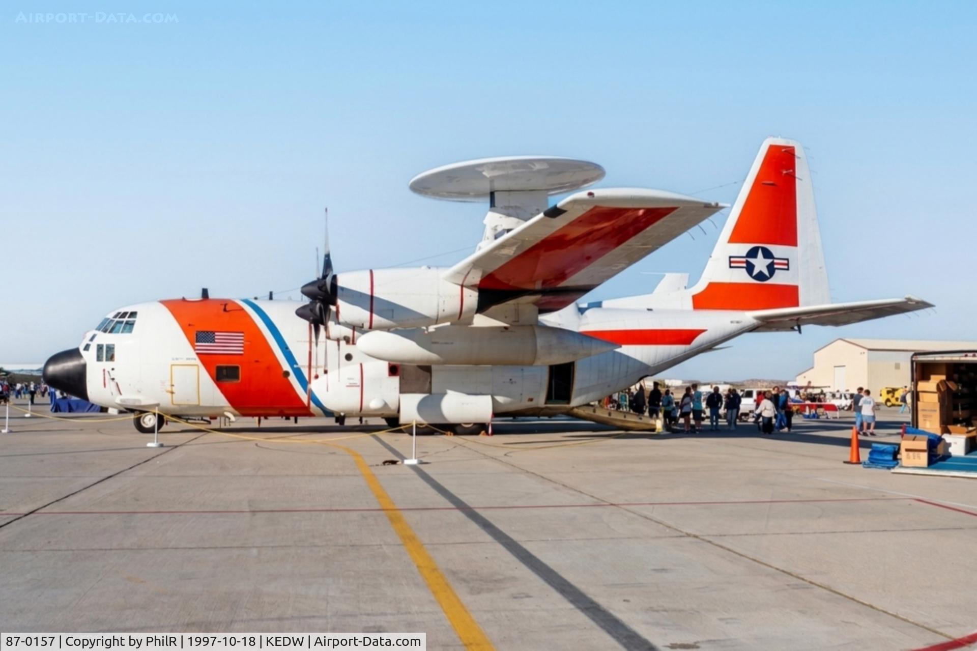 87-0157, 1987 Lockheed EC-130V C/N 382-5121, 87-0157 1987 Lockheed EC-130V Hercules USCG Edwards AFB
