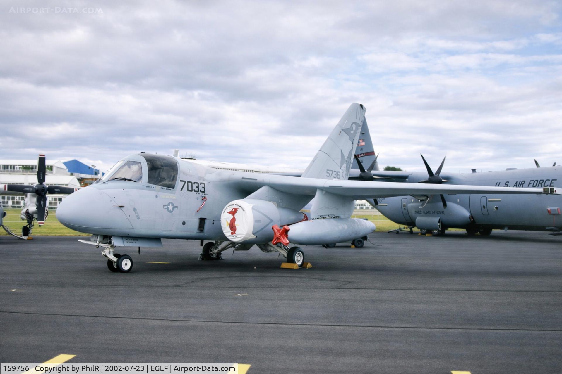 159756, Lockheed S-3A Viking C/N 394A-3085, 159756 Grumman S-3B Viking USN SBAC 