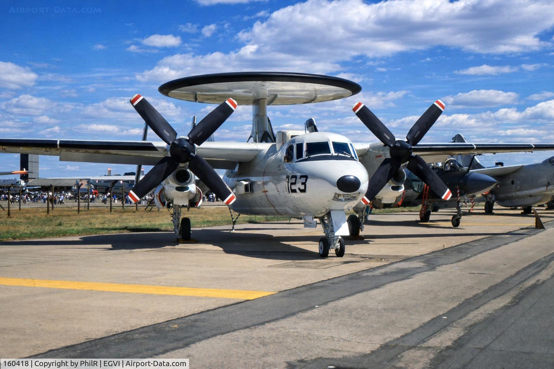 160418, Grumman E-2C Hawkeye C/N A38, 160418 Grumman E-2C Hawkeye USN IAT 06.79.jpg
