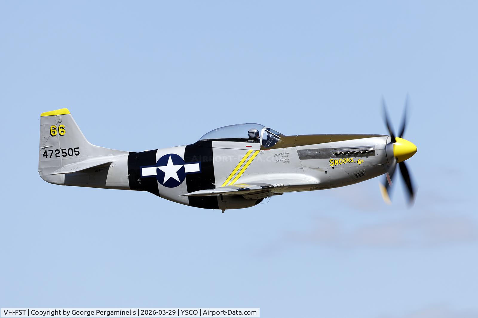 VH-FST, 1945 North American P-51D Mustang C/N 124-48279, Warbirds Over Scone 2026.