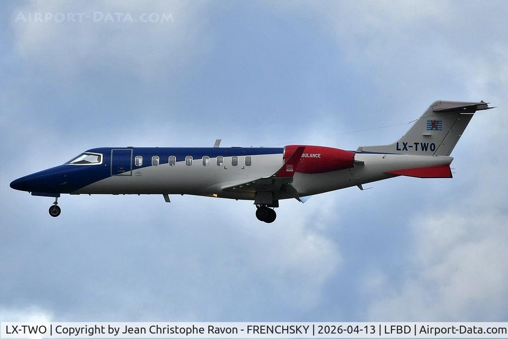 LX-TWO, 2008 Learjet 45 C/N 362, Montpellier (MPL)	Bordeaux (BOD)	(LRQ149J)