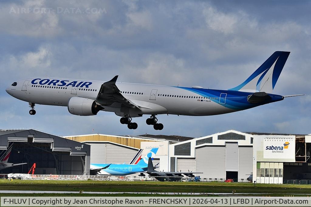 F-HLUV, 2022 Airbus A330-941 C/N 2009, Paris (ORY)	Bordeaux (BOD)	SS40