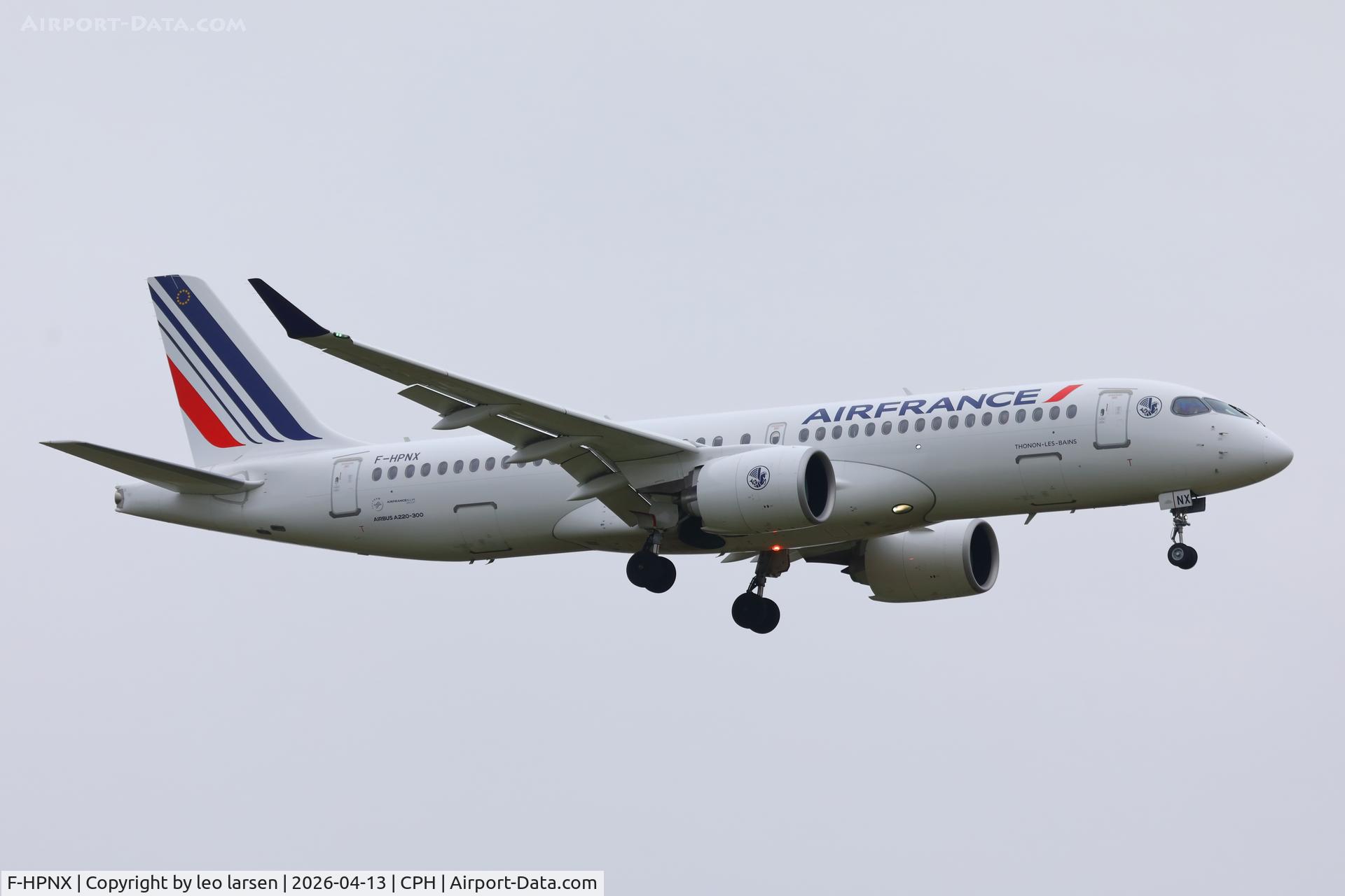 F-HPNX, 2025 Airbus A220-300 C/N 55390, Copenhagen 13.4.2026
