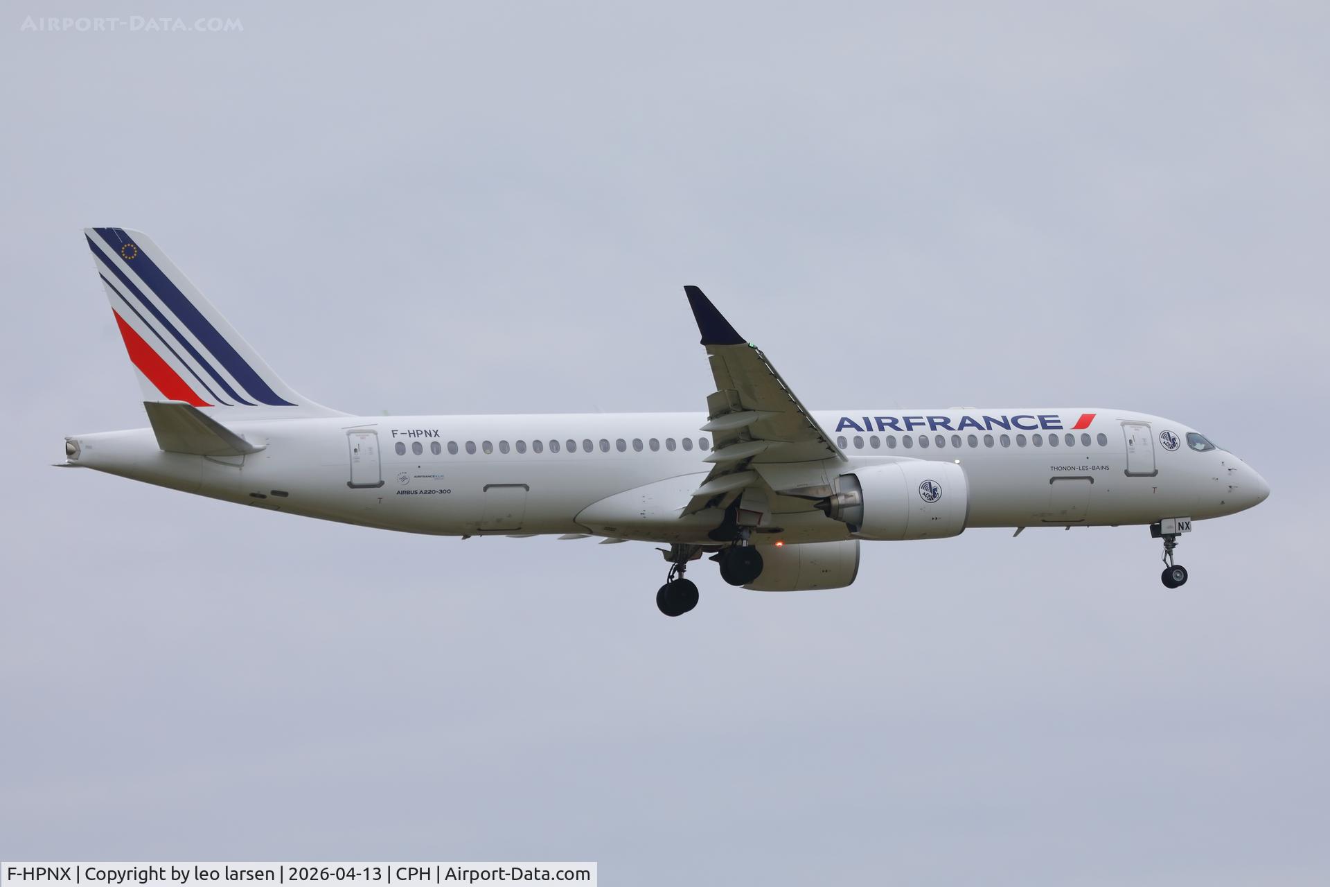 F-HPNX, 2025 Airbus A220-300 C/N 55390, Copenhagen 13.4.2026