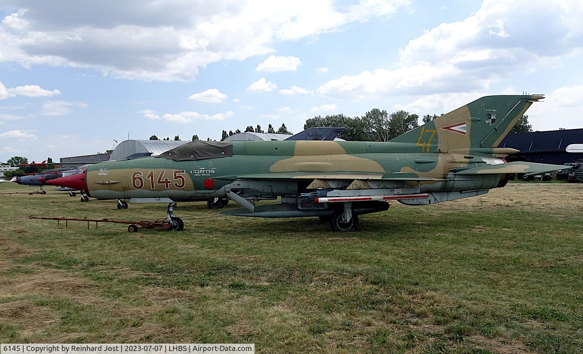 6145, 1971 Mikoyan-Gurevich MiG-21bis 75AP C/N 75046145, Ex-Hungarian Air Force MiG-21 in the Military Collection at Budaörs Airport, Hungary