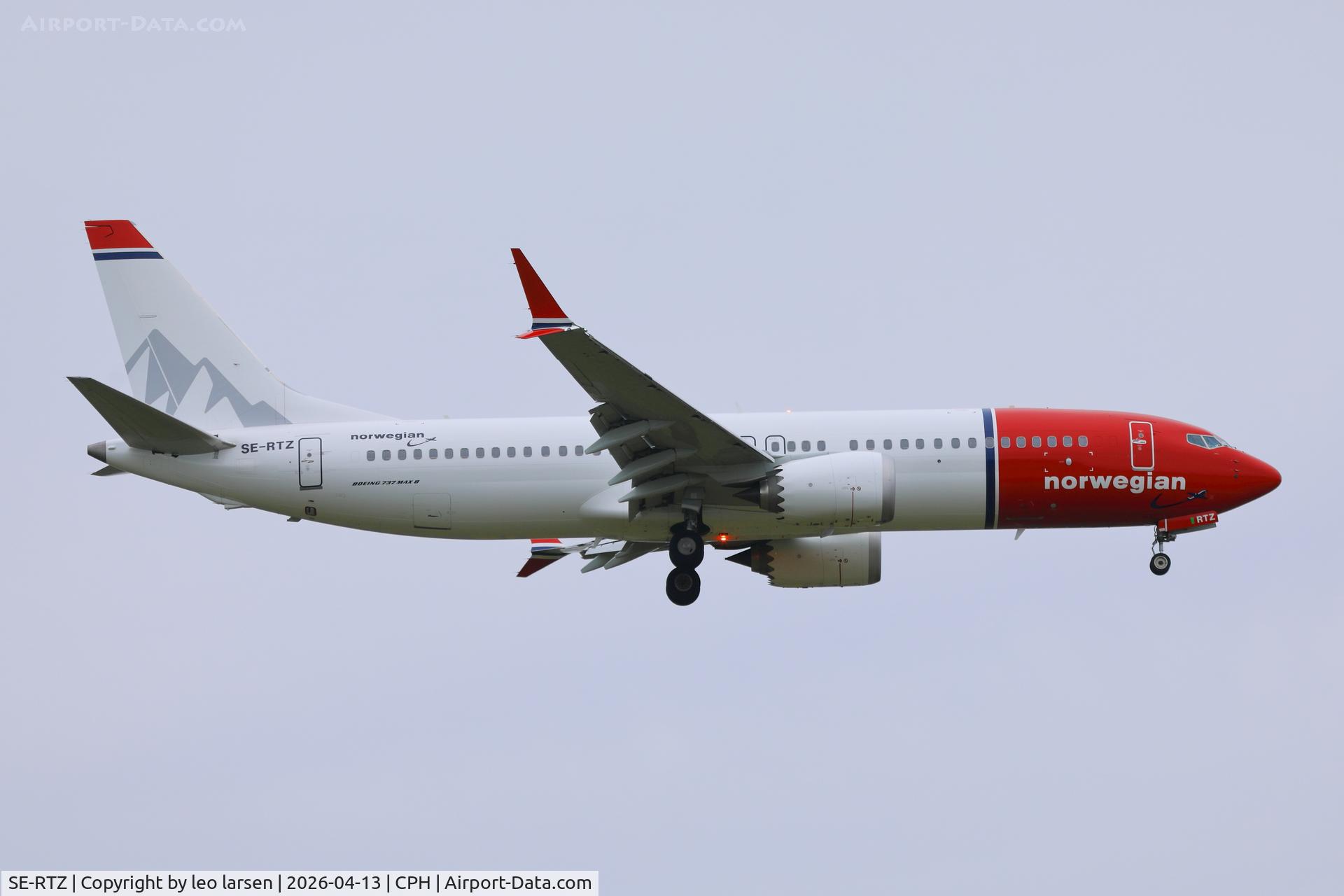 SE-RTZ, 2025 Boeing 737-8 MAX C/N 43626, Copenhagen 13.4.2026