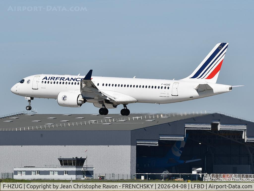 F-HZUG, 2022 Airbus A220-300 C/N 55155, Paris (CDG)	Bordeaux (BOD)	AF7432