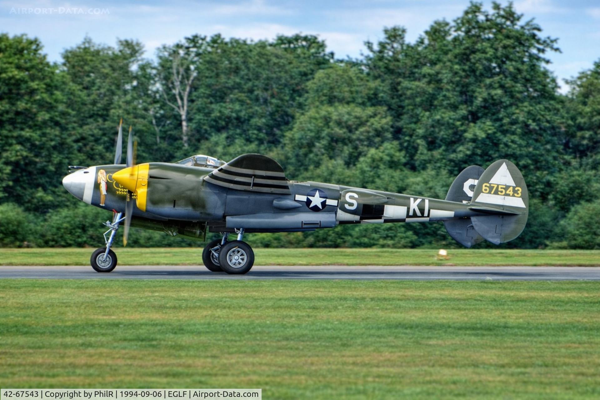 42-67543, 1943 Lockheed P-38J Lightning C/N 2054, 42-67543 1942 (N3145X) Lockheed P-38J Lightning USAAF SBAC 
