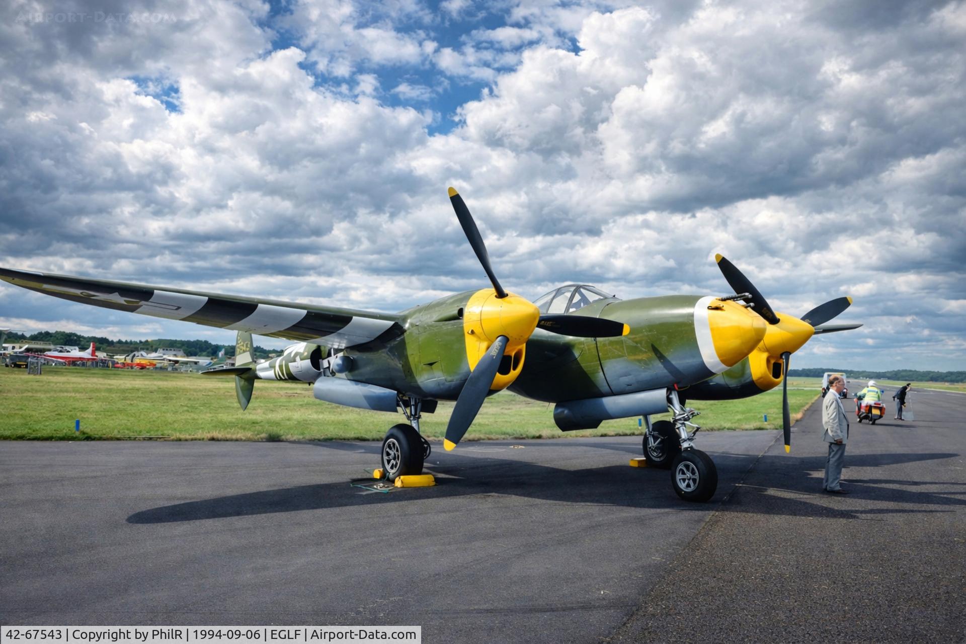 42-67543, 1943 Lockheed P-38J Lightning C/N 2054, 42-67543 1942 (N3145X) Lockheed P-38J Lightning USAAF SBAC
