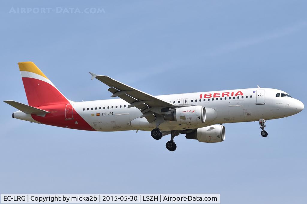 EC-LRG, 2001 Airbus A320-214 C/N 1516, Landing