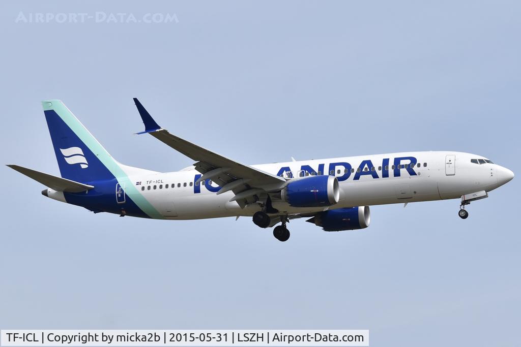 TF-ICL, 2019 Boeing 737-8 MAX C/N 60009, Landing