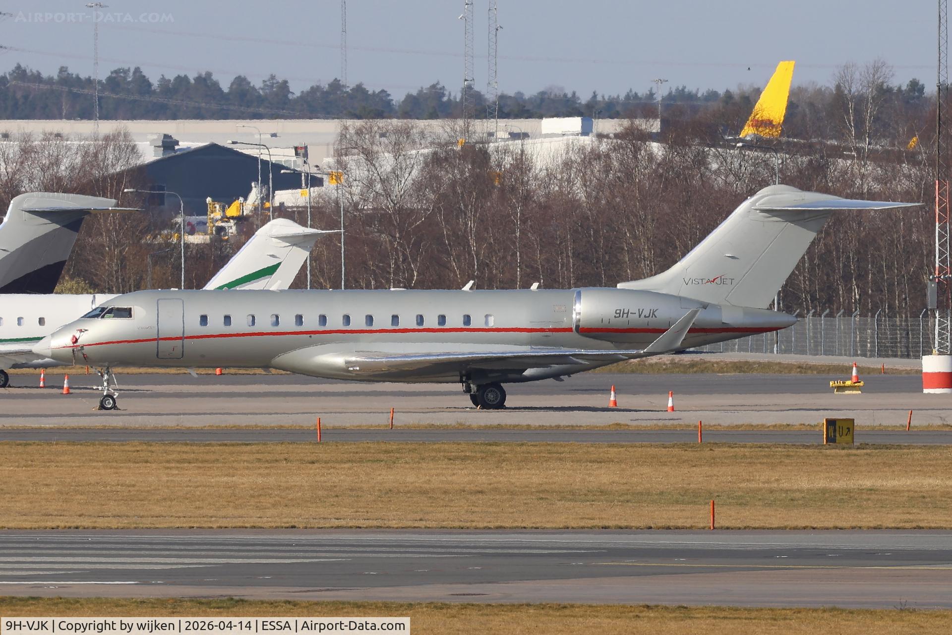 9H-VJK, 2014 Bombardier BD-700-1A10 Global 6000 C/N 9619, Ramp M