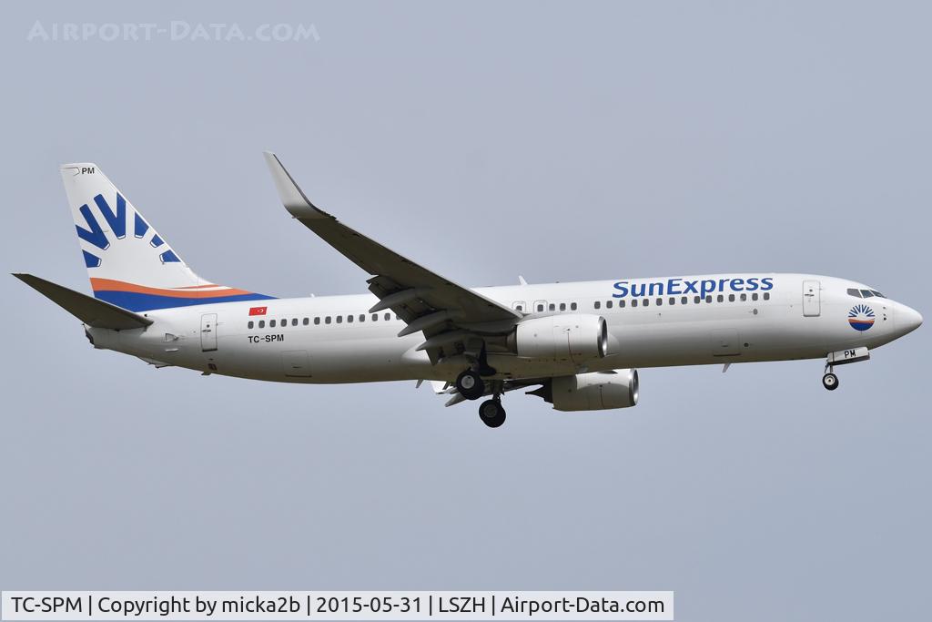 TC-SPM, 2014 Boeing 737-8MA C/N 40945, Landing