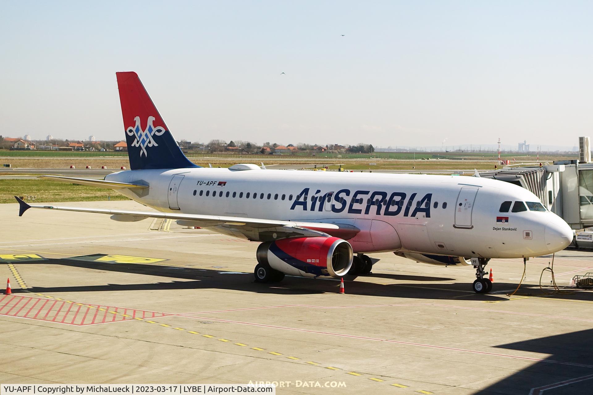 YU-APF, 2007 Airbus A319-132 C/N 3317, A Nikola Tesla irport
