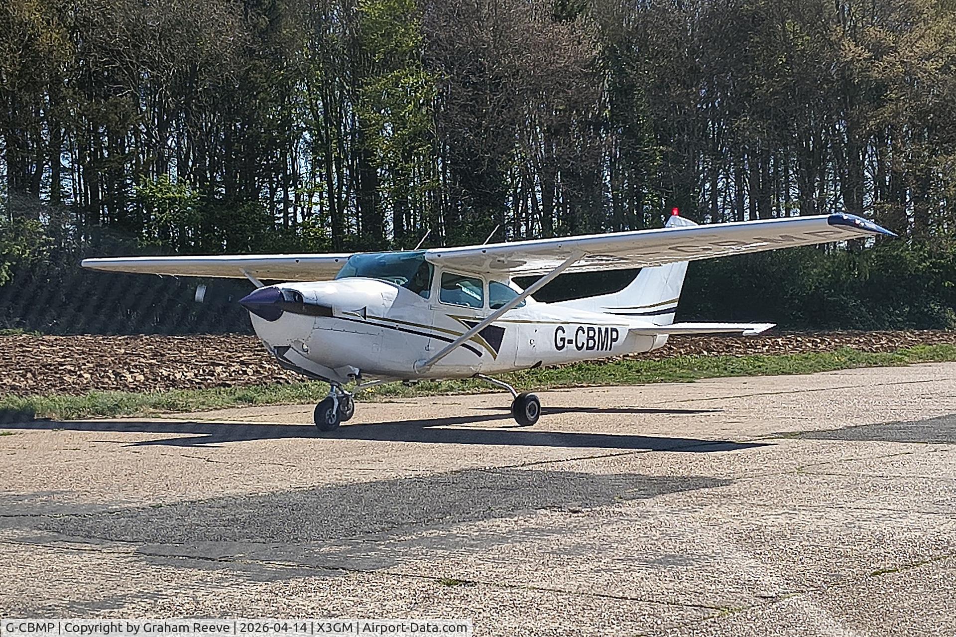 G-CBMP, 1980 Cessna R182 Skylane RG C/N R182-01325, Just landed at Great Massingham.