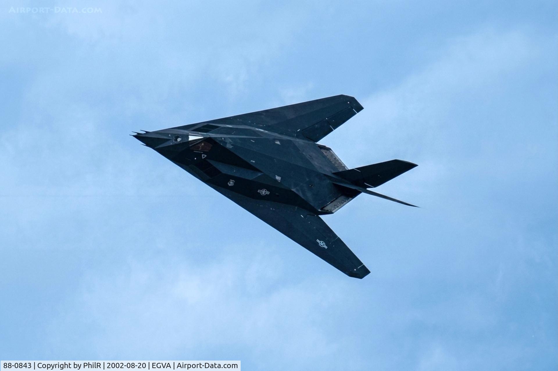 88-0843, 1988 Lockheed F-117A Nighthawk C/N A.4068, 88-0843 1988 Lockheed F-117A Nighthawk USAF RIAT 
