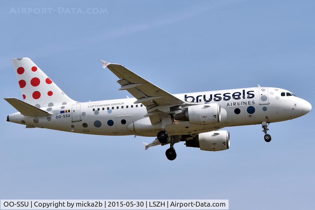 OO-SSU, 2004 Airbus A319-111 C/N 2230, Landing