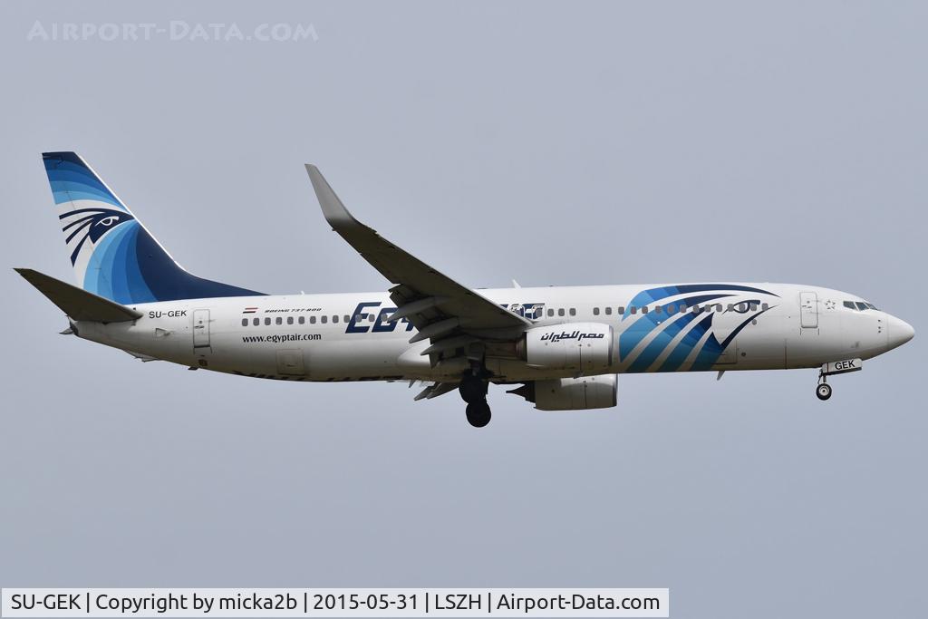 SU-GEK, 2017 Boeing 737-866 C/N 63803, Landing