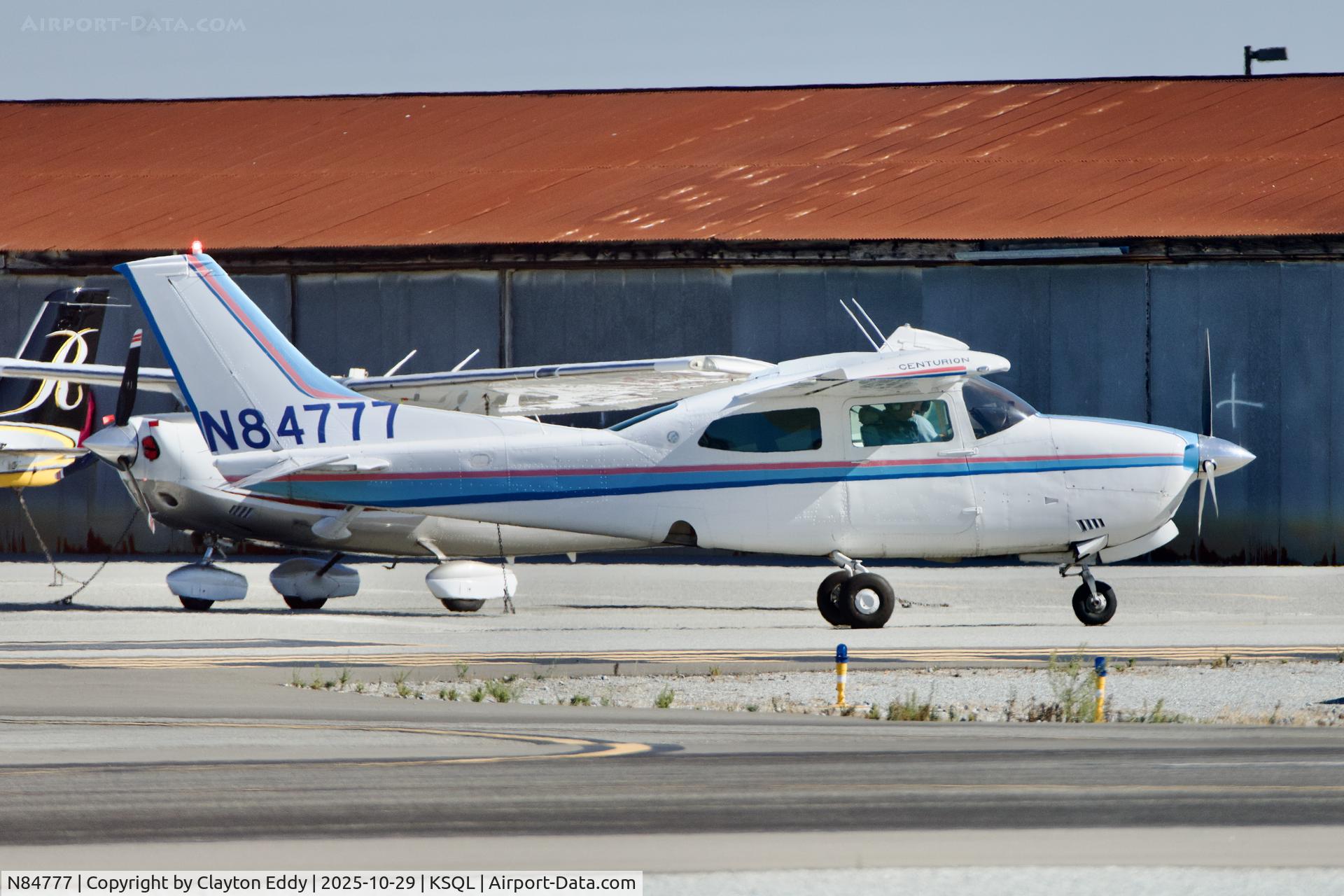 N84777, 1972 Cessna 210L Centurion C/N 21059624, San Carlos Airport in California 2025