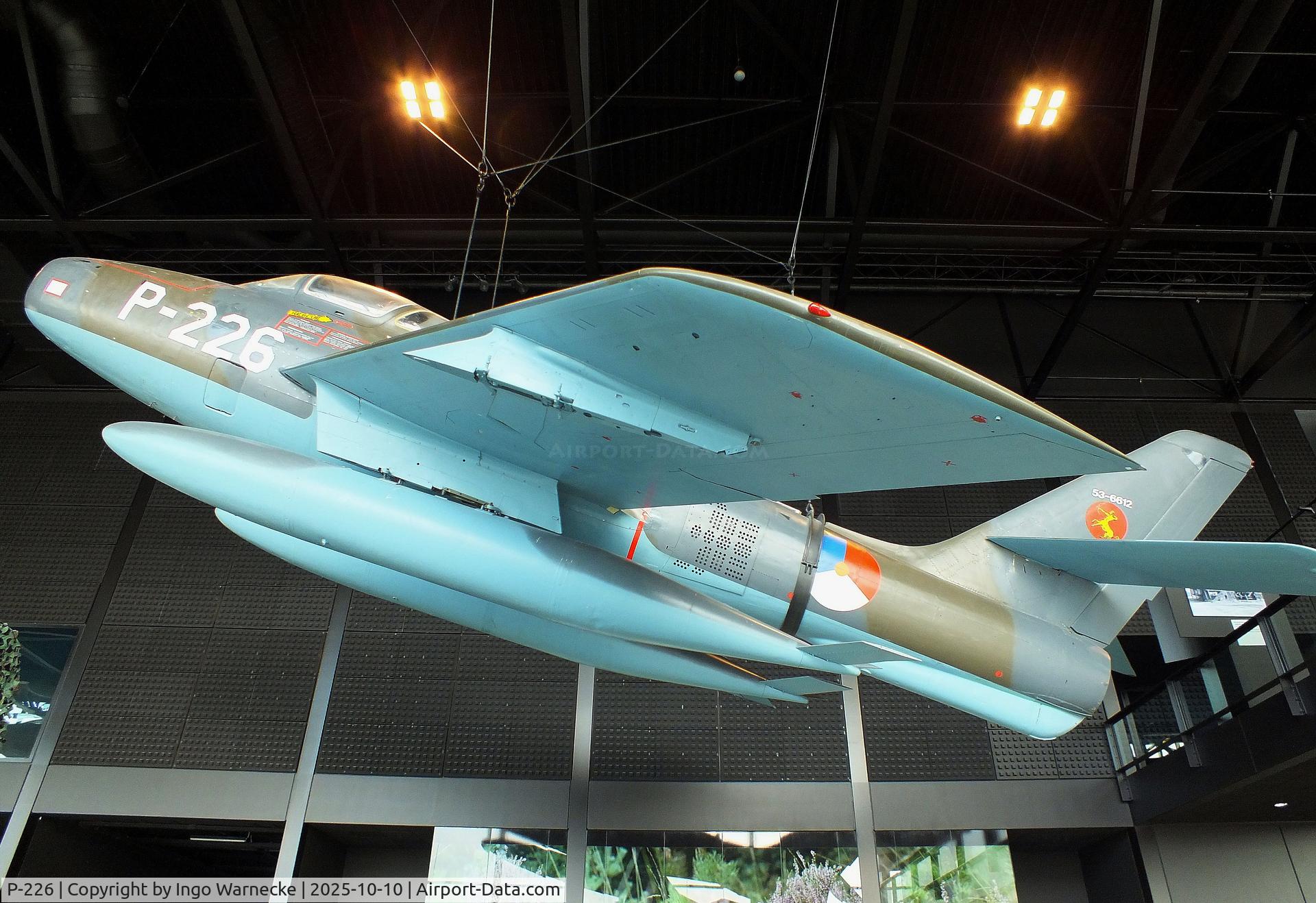 P-226, 1953 Republic F-84F Thunderstreak C/N Not found (53-6612/P-226), Republic F-84F Thunderstreak at the Nationaal Militair Museum / National Military Museum, Soesterberg