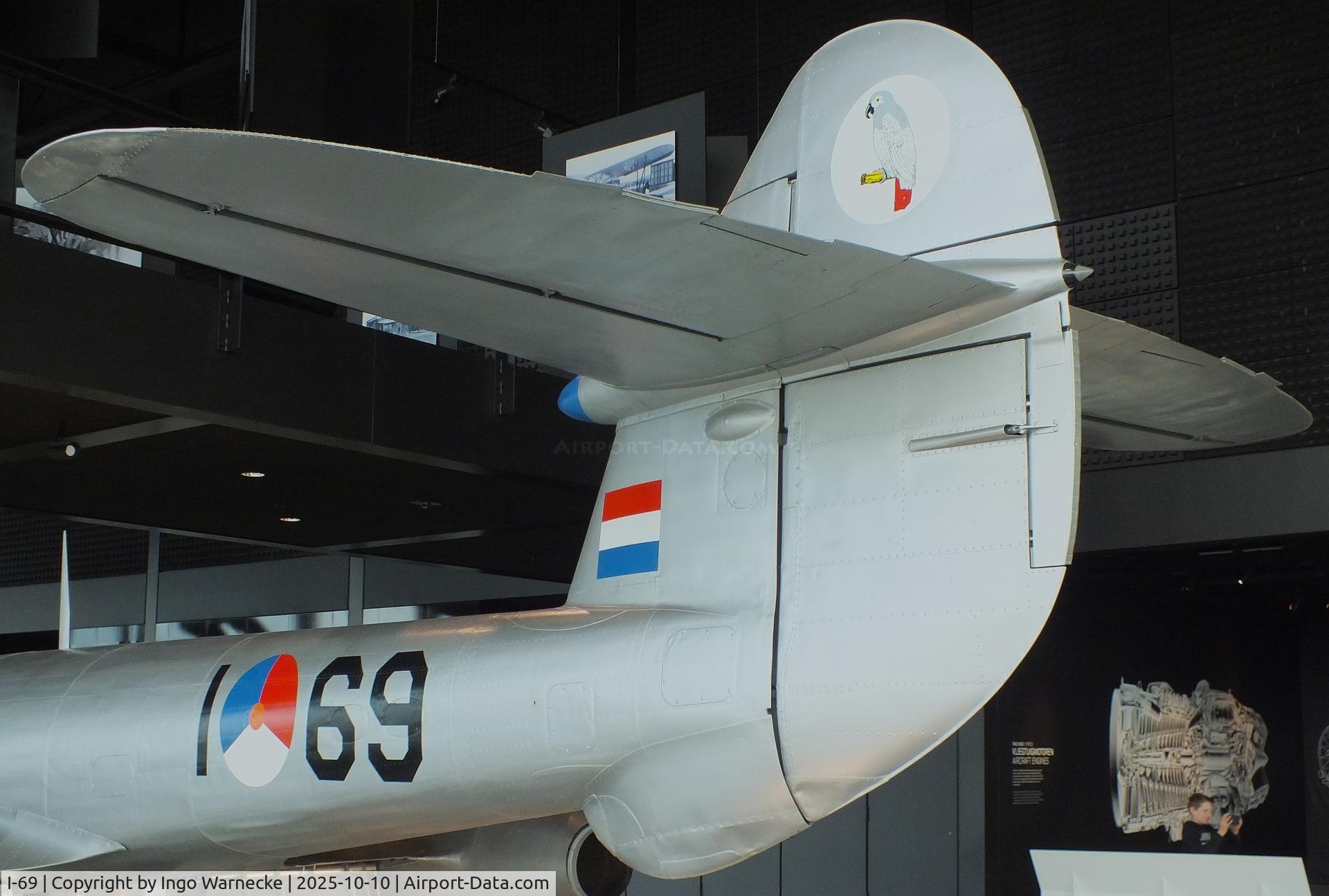 I-69, Gloster Meteor F.4 C/N Not found VZ409/I-69, Gloster Meteor F4 at the Nationaal Militair Museum / National Military Museum, Soesterberg