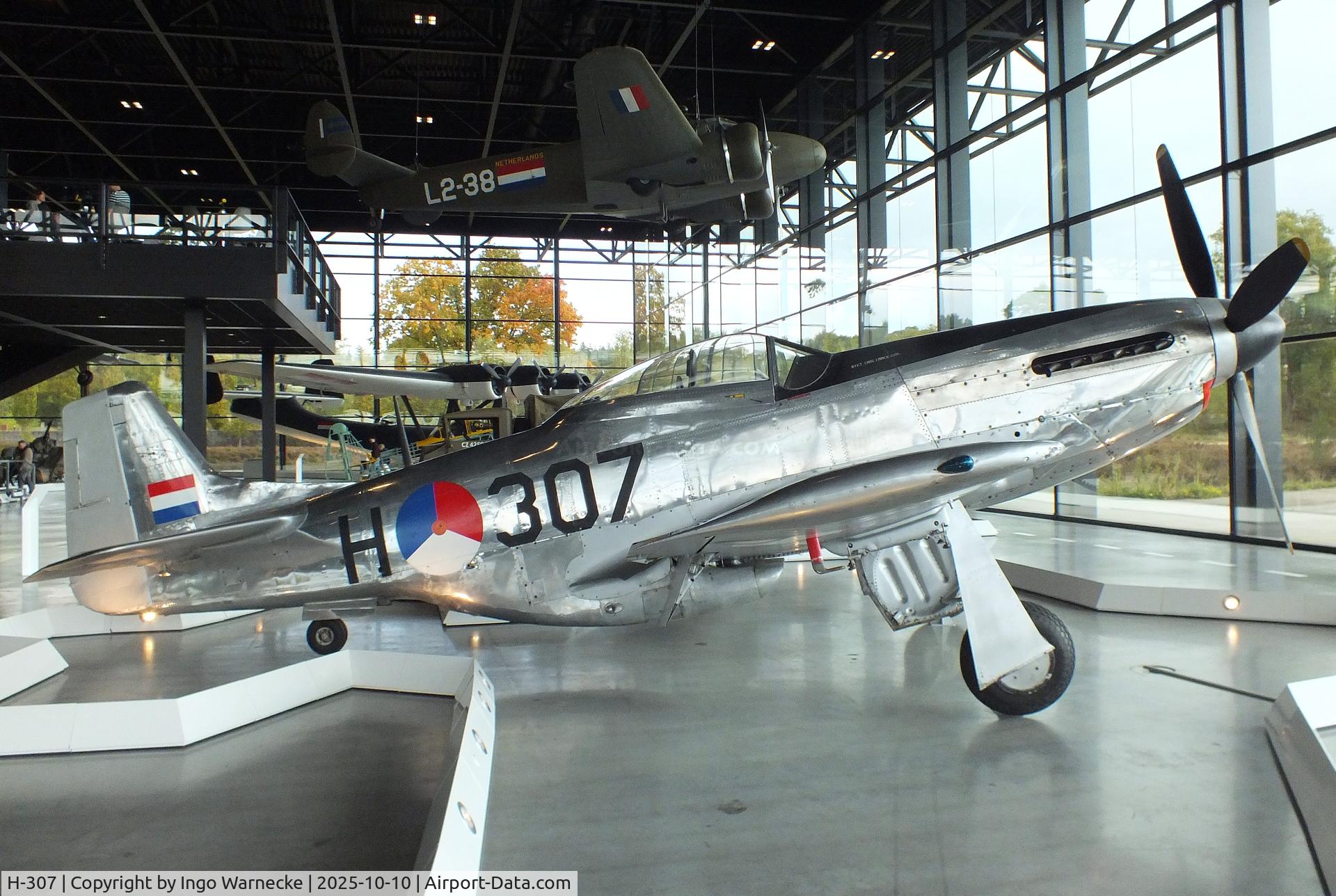 H-307, 1944 North American P-51K Mustang C/N 111-30258, North American P-51K Mustang at the Nationaal Militair Museum / National Military Museum, Soesterberg