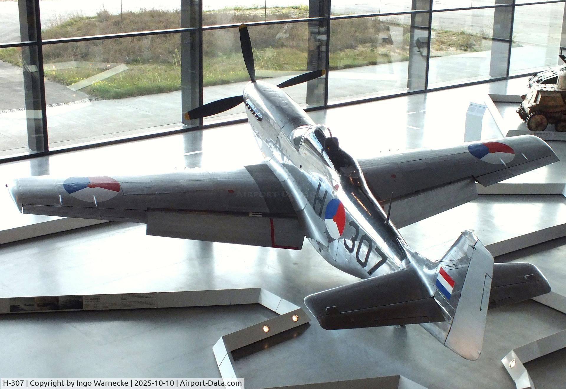 H-307, 1944 North American P-51K Mustang C/N 111-30258, North American P-51K Mustang at the Nationaal Militair Museum / National Military Museum, Soesterberg