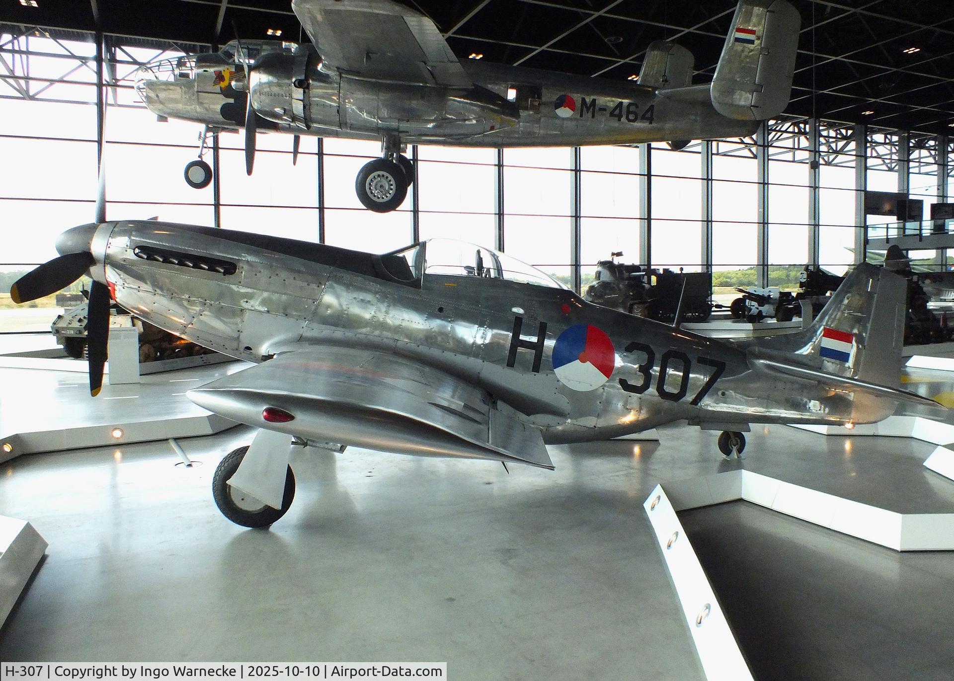 H-307, 1944 North American P-51K Mustang C/N 111-30258, North American P-51K Mustang at the Nationaal Militair Museum / National Military Museum, Soesterberg