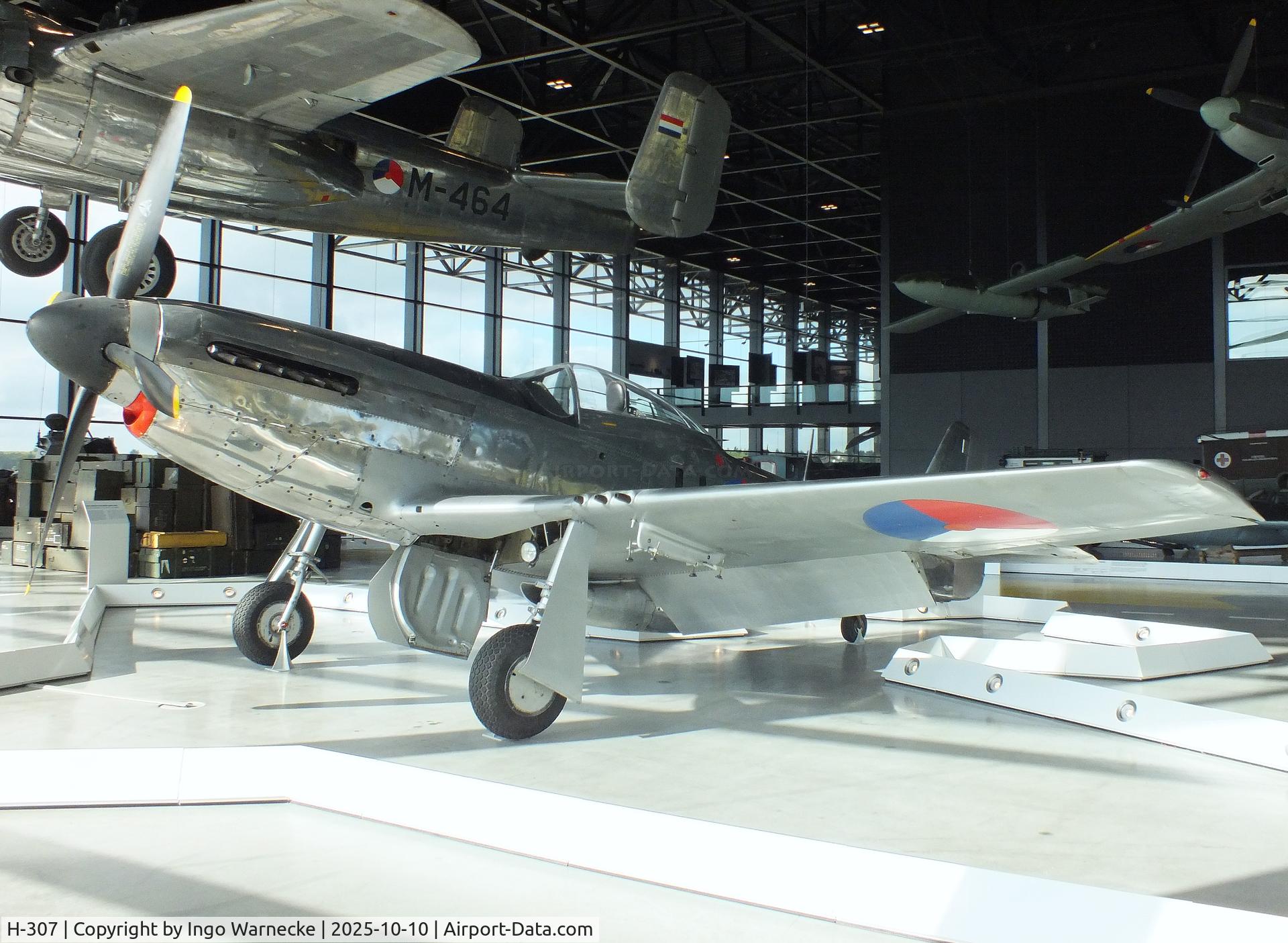 H-307, 1944 North American P-51K Mustang C/N 111-30258, North American P-51K Mustang at the Nationaal Militair Museum / National Military Museum, Soesterberg