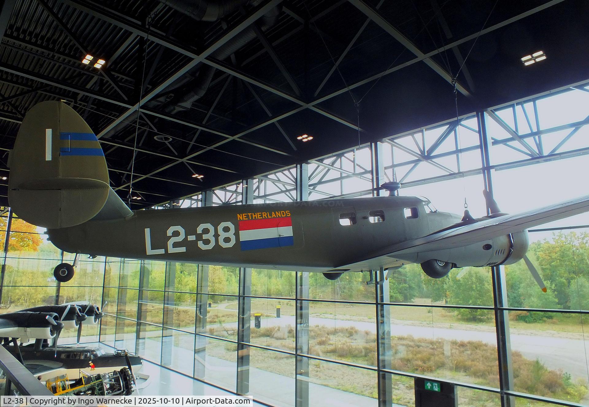 L2-38, 1941 Lockheed 12A Electra Junior C/N 1306, Lockheed 12A Electra Junior at the Nationaal Militair Museum / National Military Museum, Soesterberg