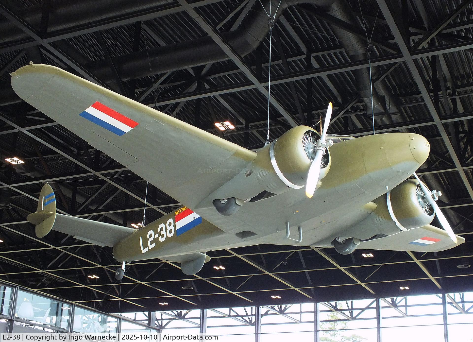L2-38, 1941 Lockheed 12A Electra Junior C/N 1306, Lockheed 12A Electra Junior at the Nationaal Militair Museum / National Military Museum, Soesterberg