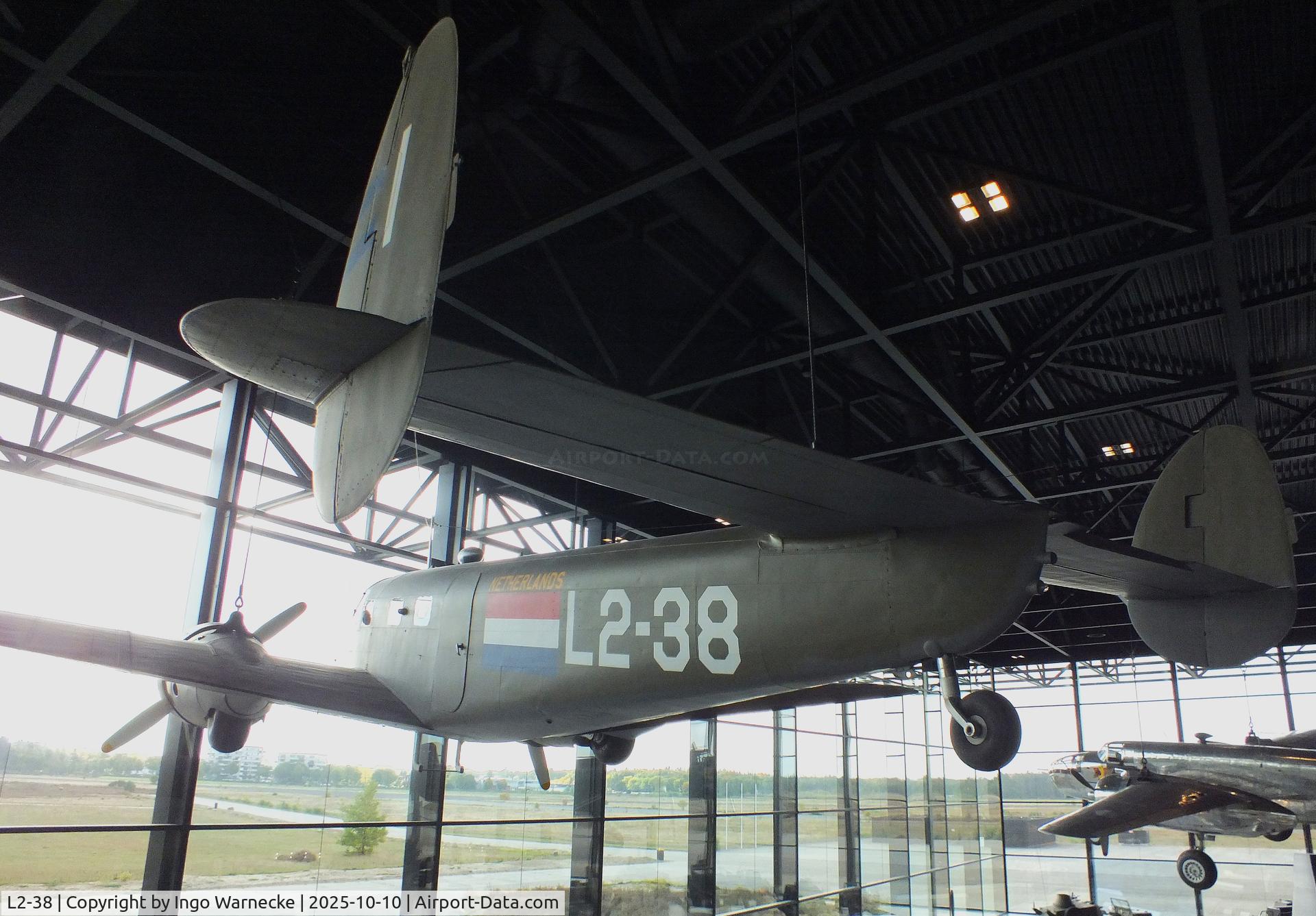 L2-38, 1941 Lockheed 12A Electra Junior C/N 1306, Lockheed 12A Electra Junior at the Nationaal Militair Museum / National Military Museum, Soesterberg