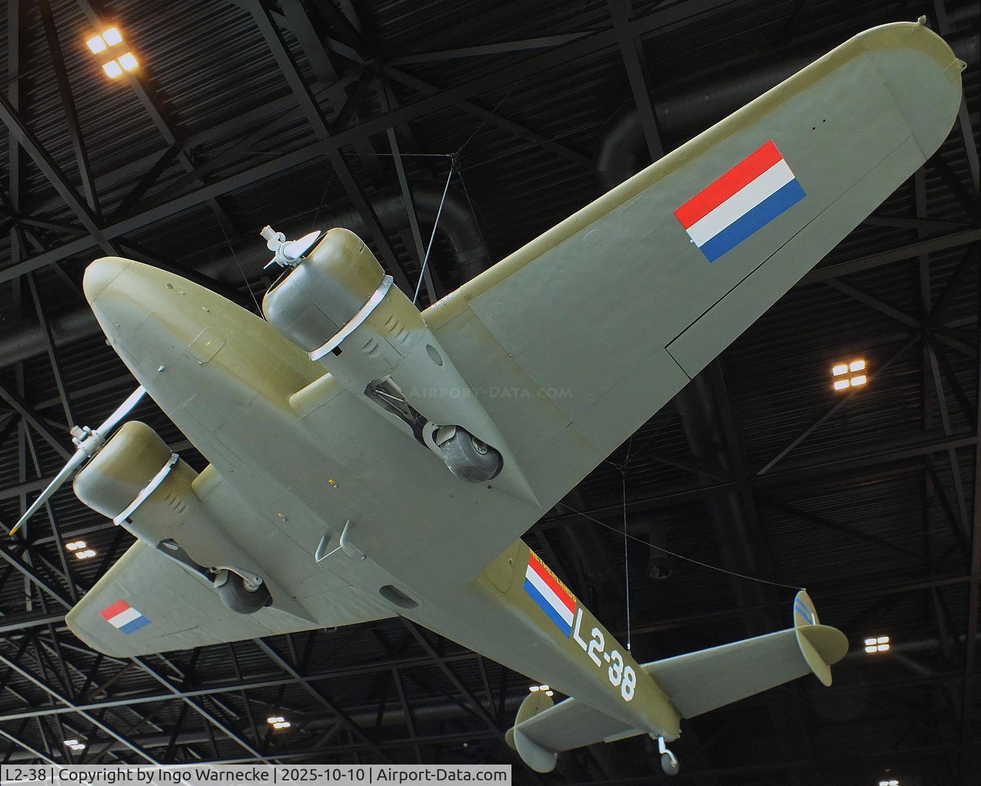 L2-38, 1941 Lockheed 12A Electra Junior C/N 1306, Lockheed 12A Electra Junior at the Nationaal Militair Museum / National Military Museum, Soesterberg