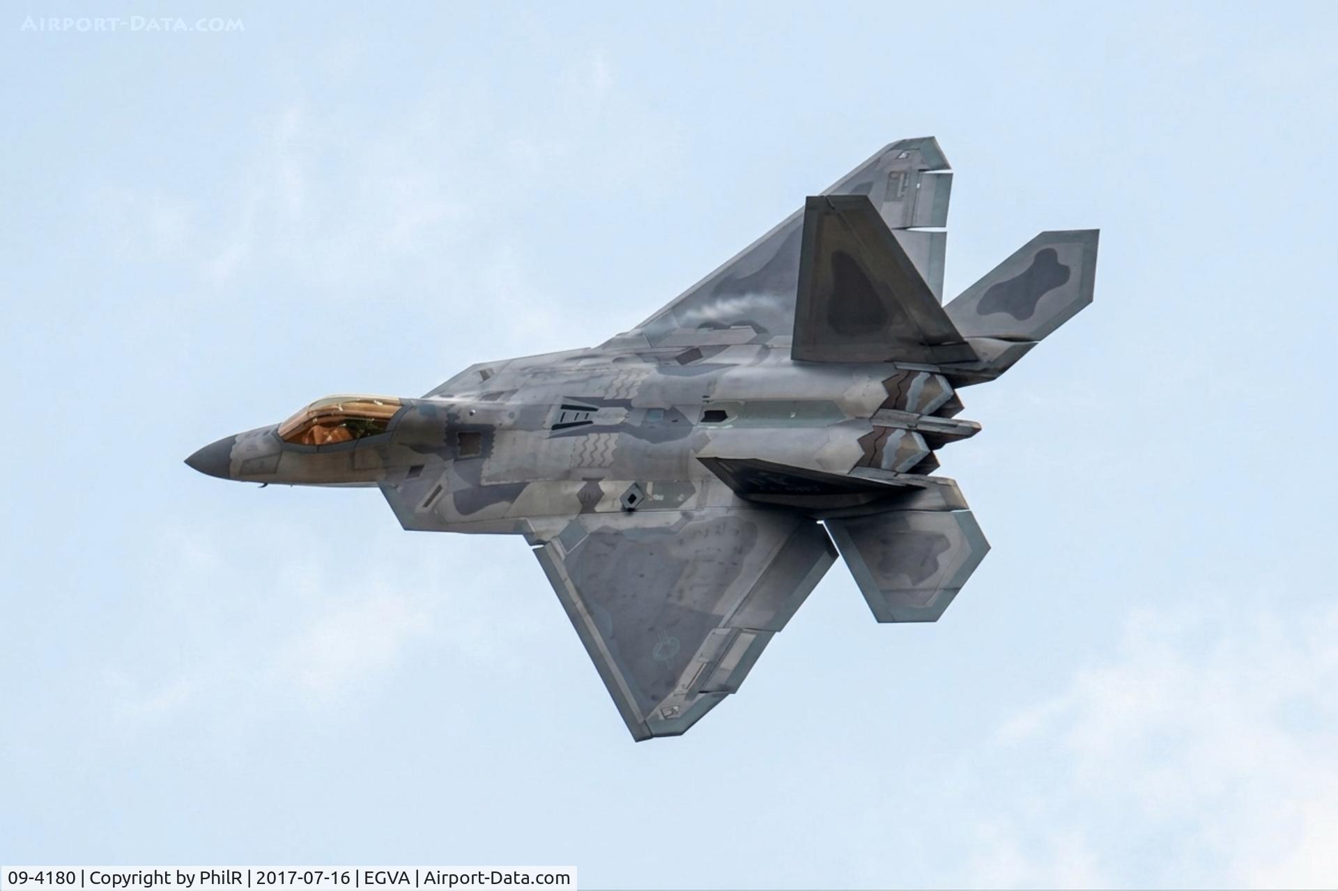 09-4180, Lockheed Martin F-22A Raptor C/N 4180, 09-4180 2011 Lockheed Martin F-22A Raptor USAF RIAT 16.07.17 (5).JPG

