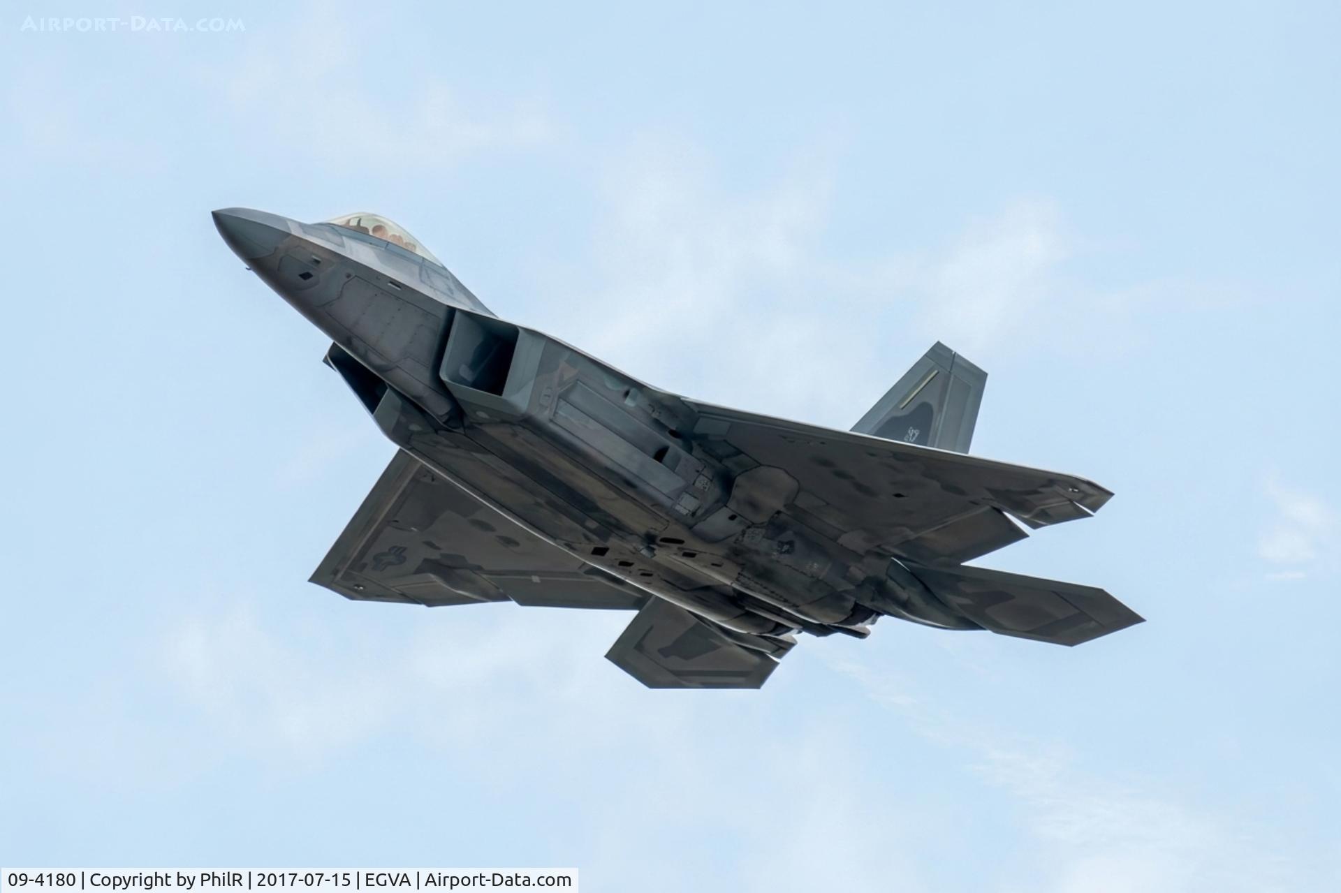 09-4180, Lockheed Martin F-22A Raptor C/N 4180, 09-4180 2011 Lockheed Martin F-22A Raptor USAF RIAT 
