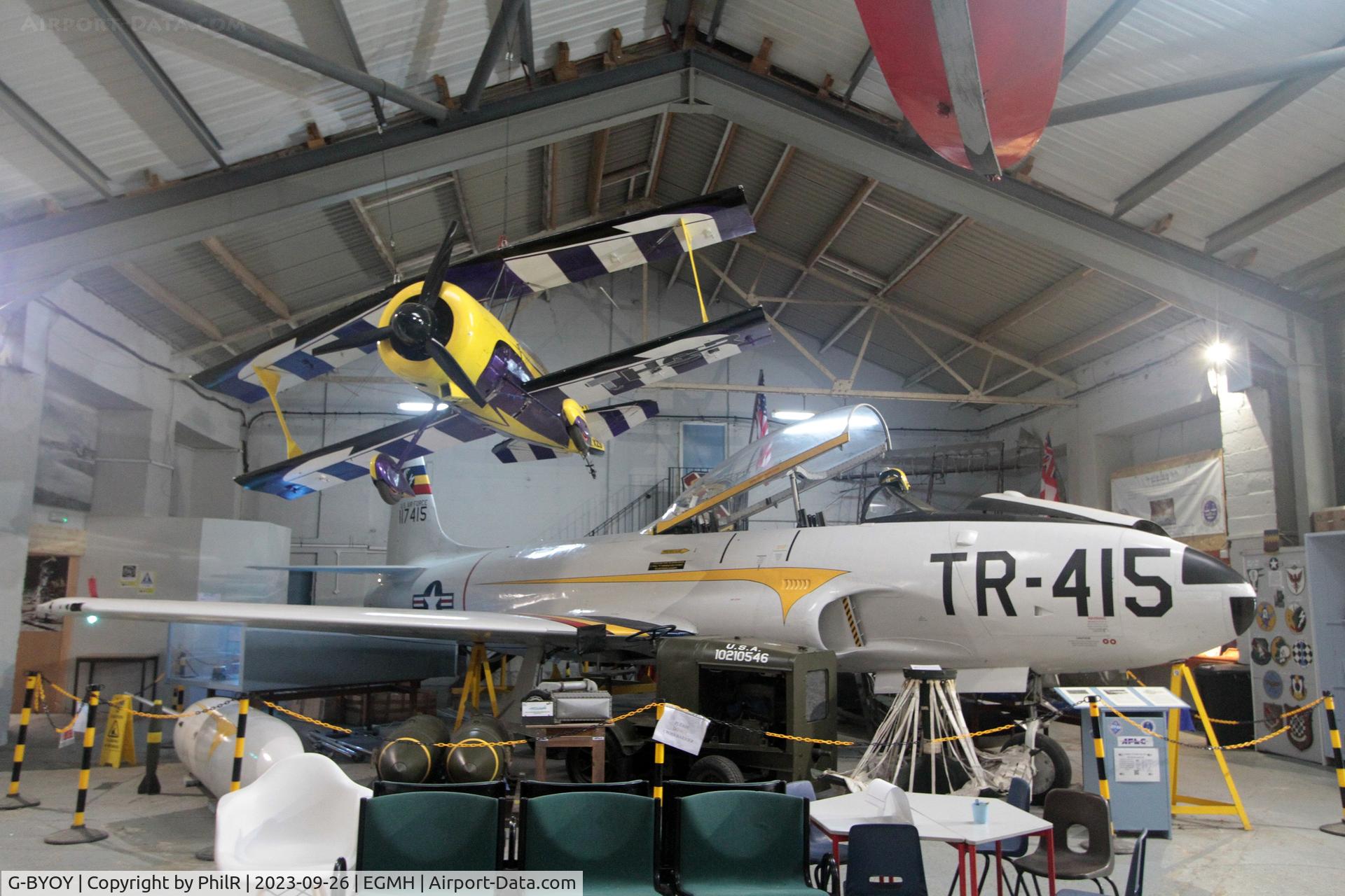 G-BYOY, Canadair T-33AN Silver Star 3 C/N T33-231, 51-17415' (N36TH, G-BYOY) 1954 Canadair T-133 Silver Star Mk3 9Painted as USAF T-33) Manston 
