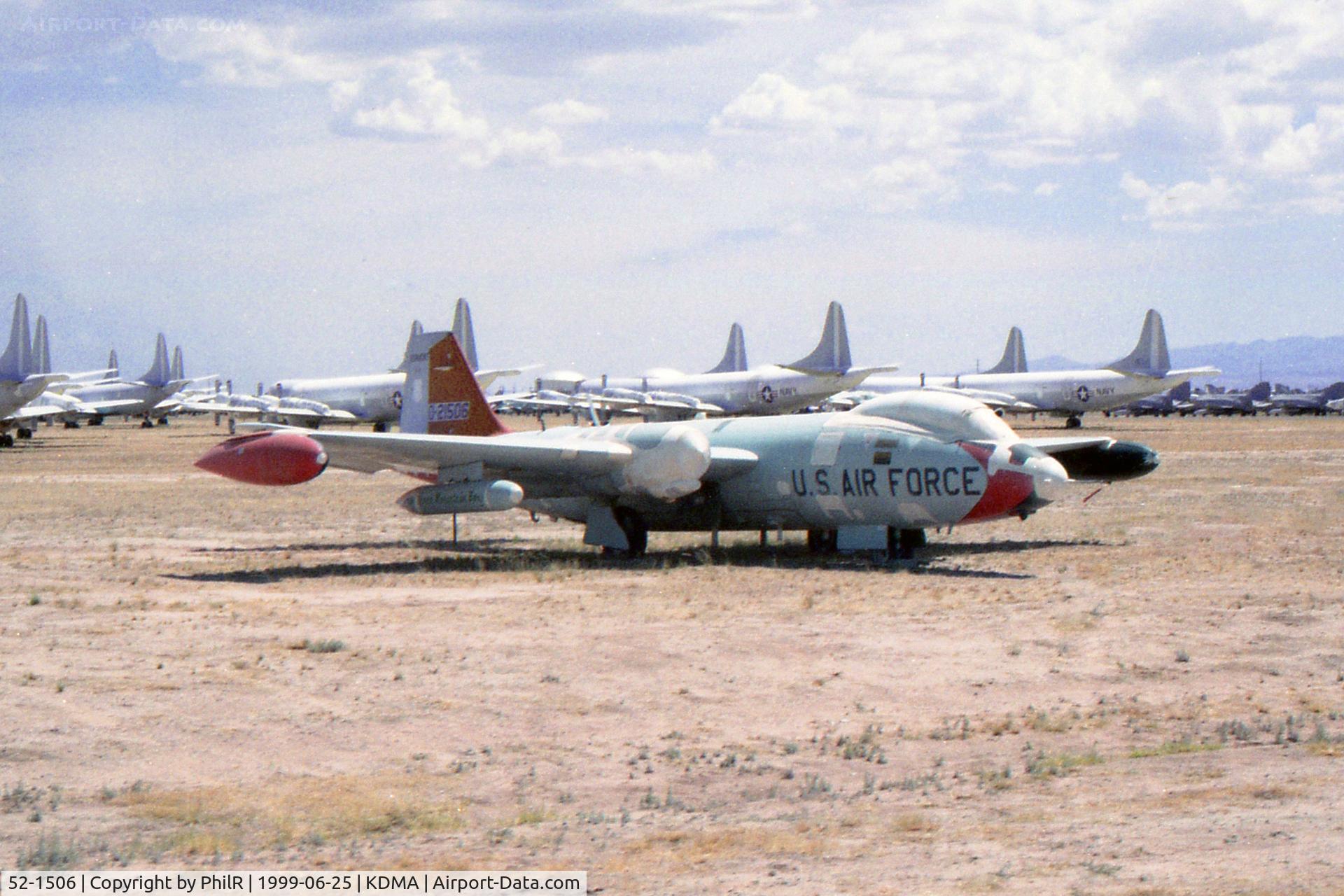52-1506, 1952 Martin EB-57B Canberra C/N 089, 52-1506 1954 Martin EB-57B Canberra USAF Davis Monthan
